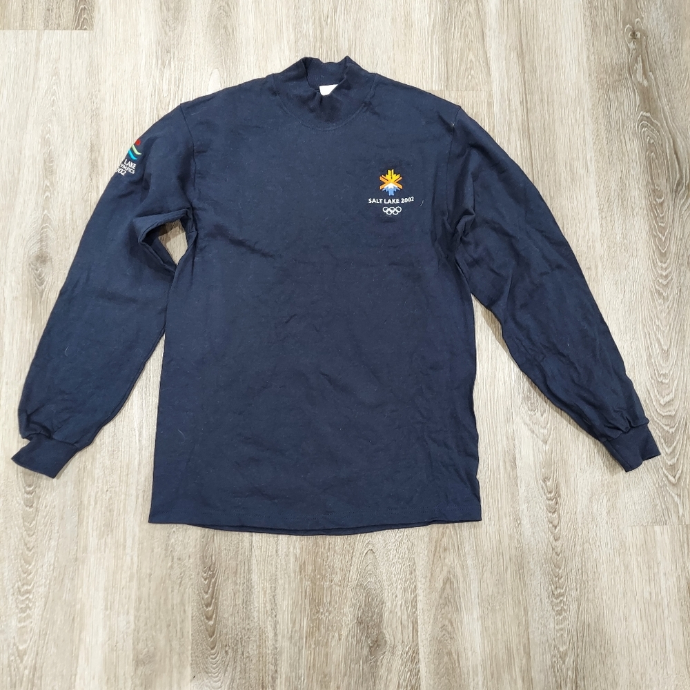Salt Lake 2002 Olympics Blue Turtleneck